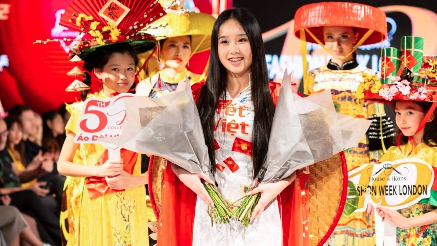 15-year-old launches Ao Dai collection in UK to celebrate Tet
